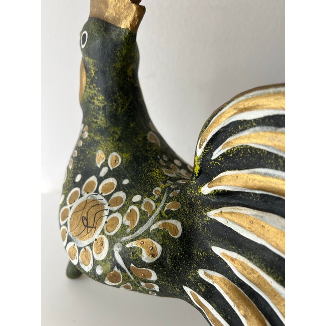 Mid 20th Century Vintage Ceramic Handpainted Rooster, Portugal For Sale - Image 5 of 8