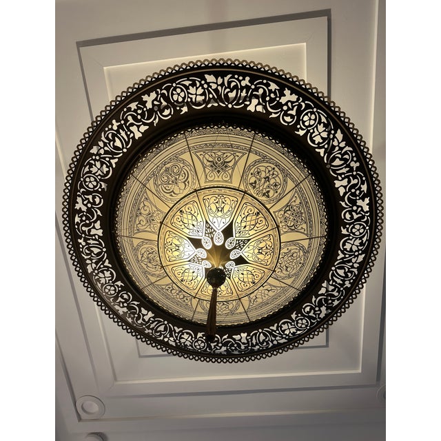 Fortuny Scheherazade 2-Tier Silk Chandelier – Venezia, Italy – Handcrafted Designer Lighting For Sale - Image 10 of 15