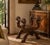 Monumental 19th-Century Renaissance Revival Carved Walnut Folding Stool For Sale - Image 13 of 13