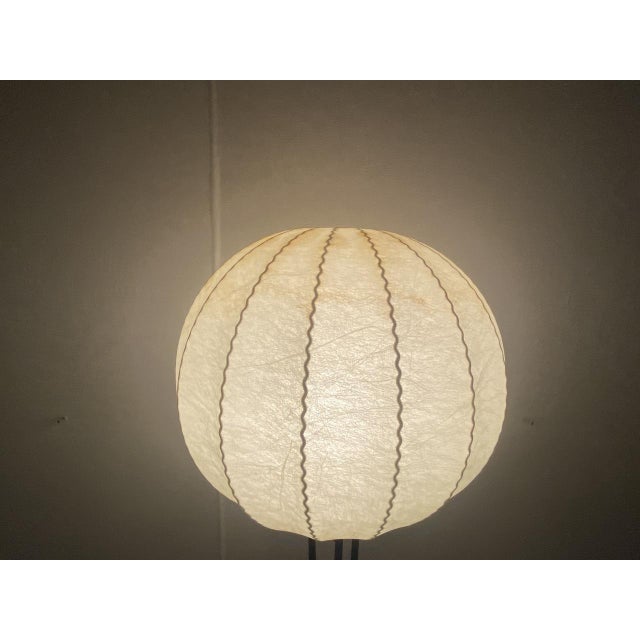 Mid-Century Tripod Cocoon Floor Lamp attributed to Goldkant Leuchten, 1950s For Sale - Image 14 of 18