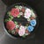 Small Mexican Wooden Plate with Hand-Painted Floral Design For Sale - Image 4 of 5