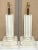 Pair of French Modern Serge Roche-style wood and plaster inverted column lamps A beautiful pair of French Modern lamps in...