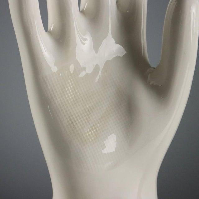 White Porcelain Lungavilla Glove Molds from Pirelli, Set of 5 For Sale - Image 8 of 13
