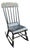 Antique Painted Black Stenciled Country Rocking Chair 1890s ~ Repainted in 1967 For Sale