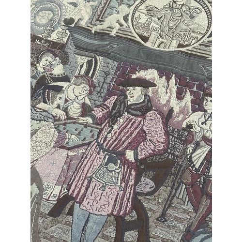 Mid-Century French Aubusson Style Jacquard Tapestry, 1960s For Sale - Image 14 of 18