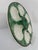 Antique 1920s French Longchamp Majolica Green and White Oyster Plate For Sale - Image 9 of 14