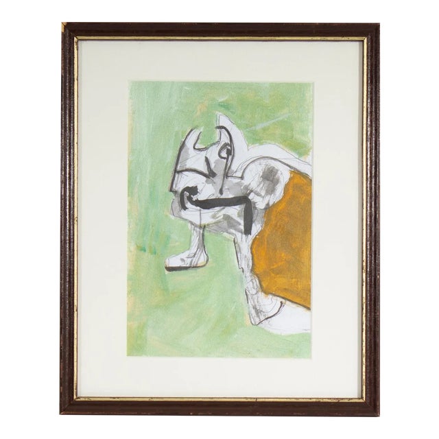 Abstract Mixed Media Painting by James L. Bruch For Sale