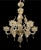 Italian Murano Glass Gold Chandelier by La Murrina For Sale - Image 6 of 18