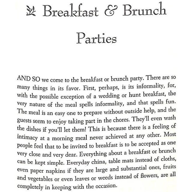 "Breakfasts and Brunches for Every Occasion: Exciting Menus and Recipes From All Over the World" 1961 Brown, Helen Evans & Brown, Philip S. For Sale - Image 4 of 10