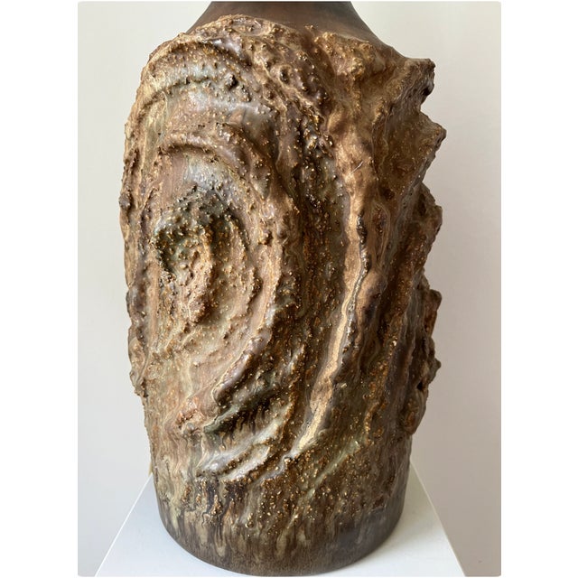 Danish Brutalist Handmade Ceramic Table Lamp by Studio Judi Kunst, 1960s For Sale - Image 6 of 12