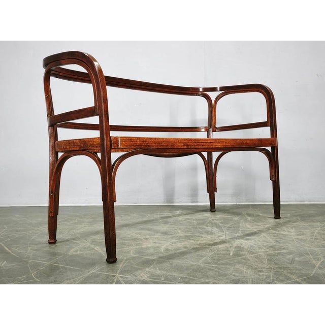Model 715/C Settee by Gustav Siegel for Jacob & Josef Kohn, 1901 For Sale - Image 3 of 16