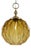 Chandelier in Faceted Amber Glass from Targetti Sankey, Italy, 1980 For Sale