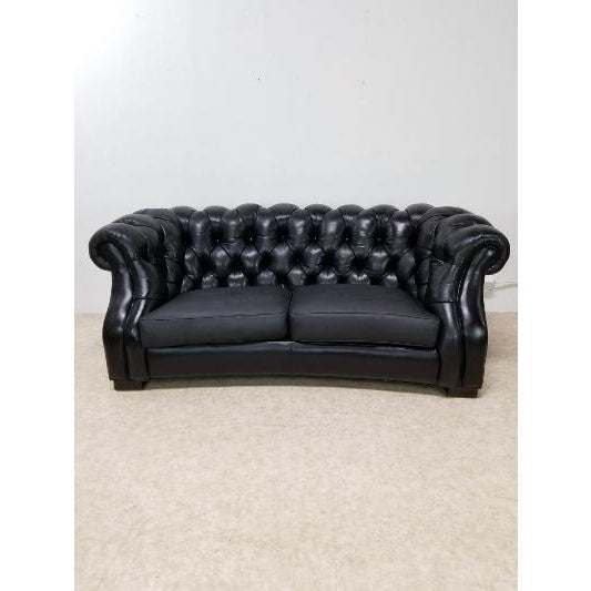 Leather Chesterfield Tufted Sofa by Hancock and Moore Chairish