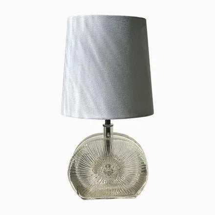 Small Vintage Glass Table Lamp, 1960s For Sale - Image 9 of 9