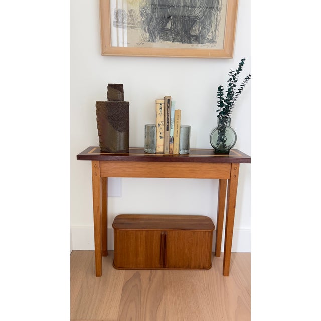1970s Tambour Door Mini-Credenza Box by Teak-Tech For Sale - Image 6 of 6