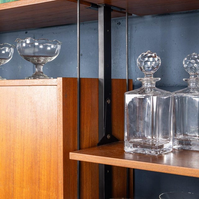 Italian Modular Teak Wall Cabinet, 1960s For Sale - Image 11 of 18