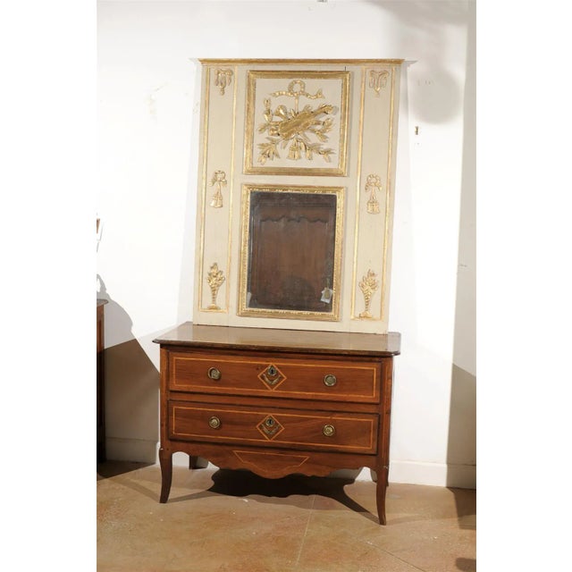 French French Directoire Two-Drawer Walnut Commode For Sale - Image 3 of 11