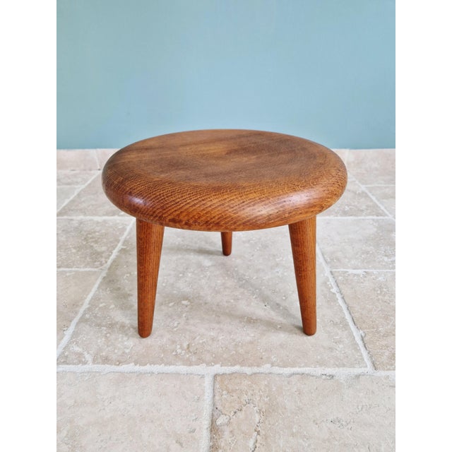 Wood Modernist Tripod Stool in Wood, 1950s For Sale - Image 7 of 12