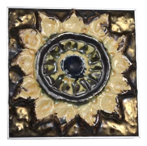 Modern Ceramic Door Handle on Aluminum Support, 1950s