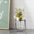 Metal Hanging Glass Jar Vase with Metal Stand (Set of 2) For Sale - Image 7 of 8