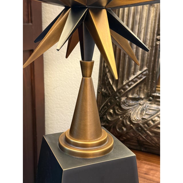 Gold Robert Abbey Cosmos Table Lamp For Sale - Image 8 of 12