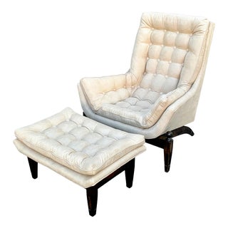 1960s Adrian Pearsall Lounge Chair and Ottoman - a Pair For Sale