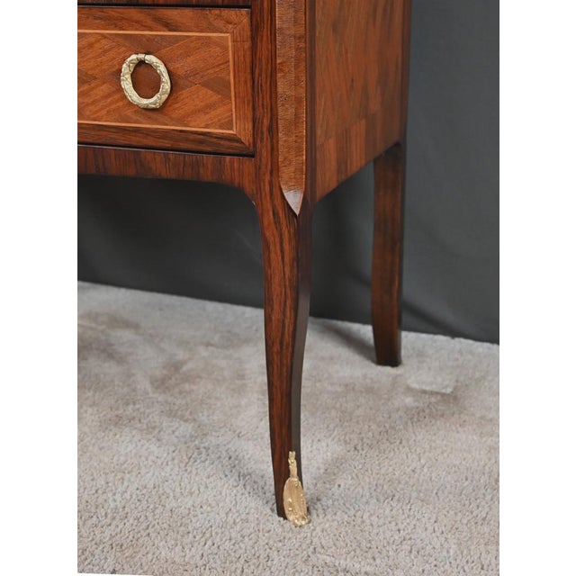 Louis XV Transitional Marquetry Commode, 20th Century For Sale - Image 11 of 18