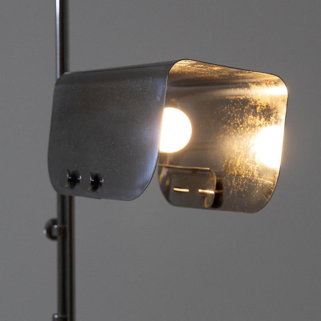 Chromed Metal Floor Lamp, 1970s For Sale - Image 12 of 14