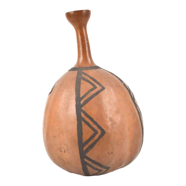 Early 20th Century Tutsi Ceremonial Gourd Calabash Rwanda For Sale