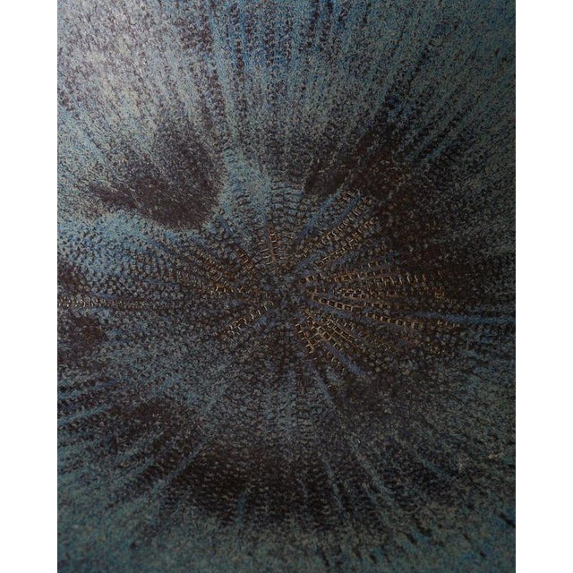 1960s Large Swedish Mid-Century Blue Ceramic Bowl by Stig Lindberg, 1960s For Sale - Image 5 of 8