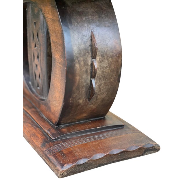 Mid 20th Century Vintage Hand-Carved Ashanti Stool For Sale In Philadelphia - Image 6 of 13