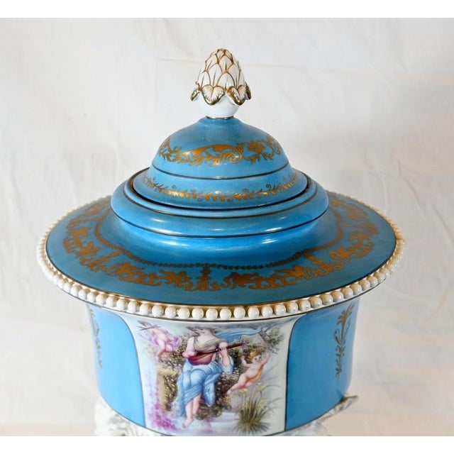 French Porcelain Vases, Set of 2 For Sale - Image 6 of 11