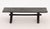 Japanese Ebonized Wood Bench, Meiji Period, 19th century. 10.5" H x 37" W x 13" D. Provenance: From an East 62nd Street...