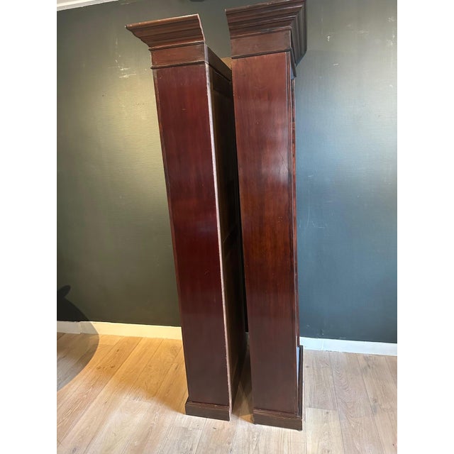 Antique Open Bookcases, 1890s, Set of 2 For Sale - Image 9 of 12