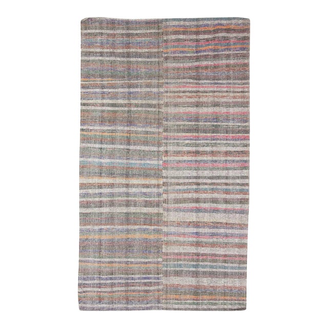 Striped Vintage Kilim Rug For Sale
