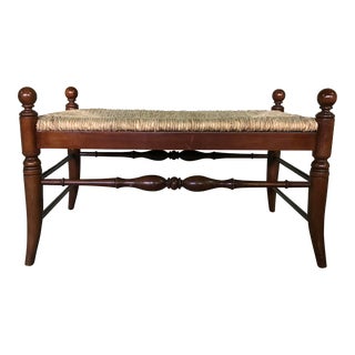 20th Century Milling Road for Baker Furniture Rush Bench For Sale
