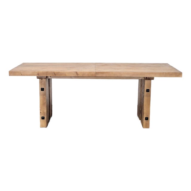 Pottery Barn Rustic Extendable Dining Table For Sale