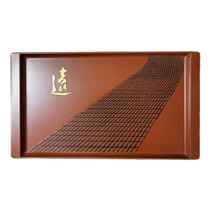 Chinese Cultural Revolution Propaganda Red Lacquer Tray