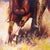 2000 - 2009 Reinhold, Indian Warrior on Horse, 2000s, Oil on Canvas For Sale - Image 5 of 7