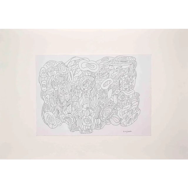 Composition is an original artwork realized by Maurizio Gracceva (Roma, 1955) in 2010. Good condition. Hand-signed. China...