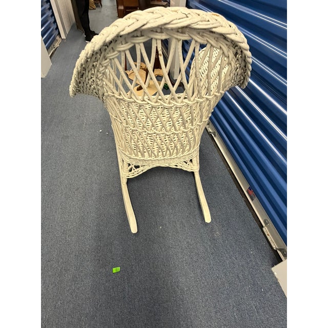 This vintage Bar Harbor wicker armchair captures the effortless charm of classic coastal design, featuring a high back,...