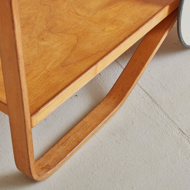 Iconic + Rare Early Edition Bar Cart by Alvar + Aino Aalto for Artek, Designed in 1936 For Sale In Chicago - Image 6 of 10
