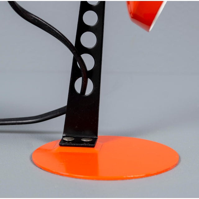 German Orange Desk Lamp from Brilliant Leuchten, 1950s For Sale - Image 10 of 15