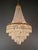 Art Nouveau Antique Crystal Basket Chandelier Empire Style Brass 4 Lights Circa 1920 For Sale - Image 3 of 9