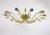 Large Mid-Century Brass & Crystal Flower Chandelier by Lobmeyr, Austria, 1950s For Sale - Image 9 of 11