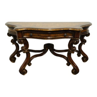 Hooker Furniture Italian Provincial Contemporary 70" Accent Sofa Table 698-80-151 For Sale