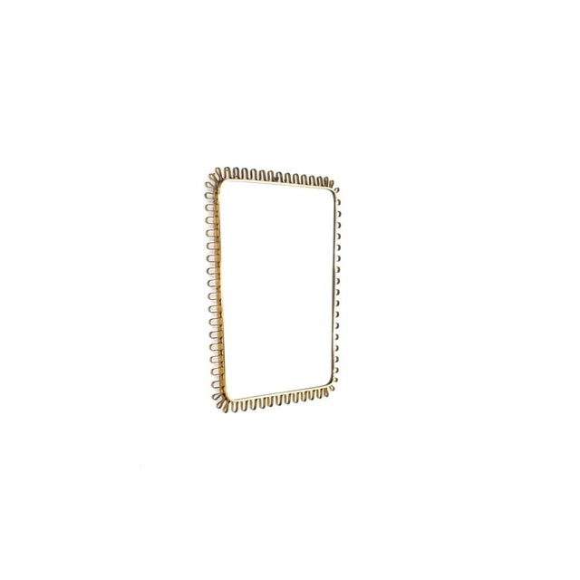 Brass Wall Mirror, Italy, 1950s For Sale - Image 3 of 16