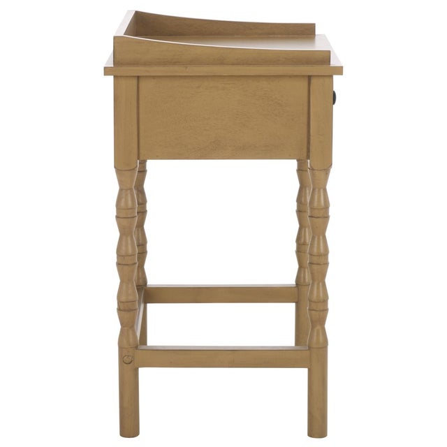 Astroth Accent Table in Desert Brown For Sale - Image 9 of 10