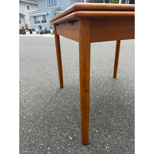 Wood 1970s Mid Century Danish Teakwood Dining Table For Sale - Image 7 of 10
