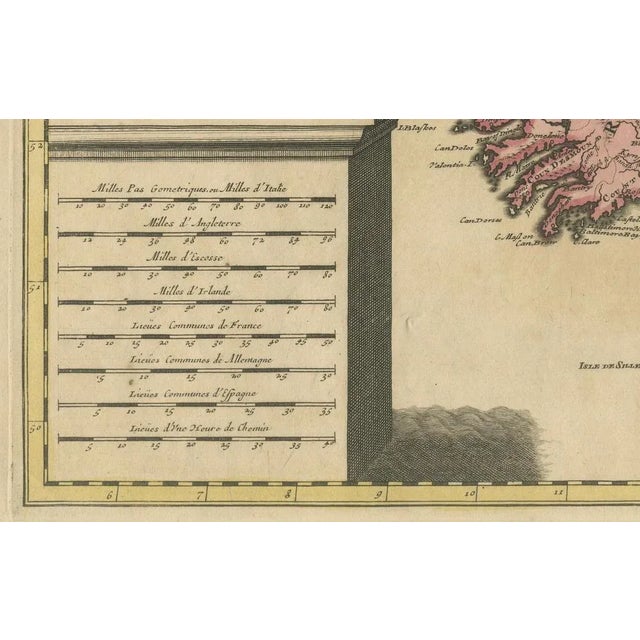Hand-Colored Map of the British Isles by Gerard Valk, 1700 For Sale - Image 5 of 11